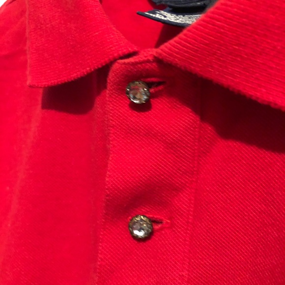 Long sleeved red polo - Picture 3 of 4